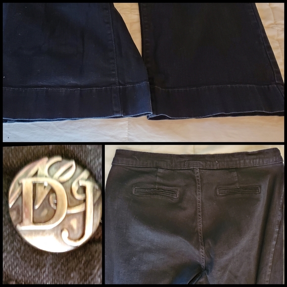 NYDJ black boots cut jeans sz 12 mid rise waist - Picture 11 of 12